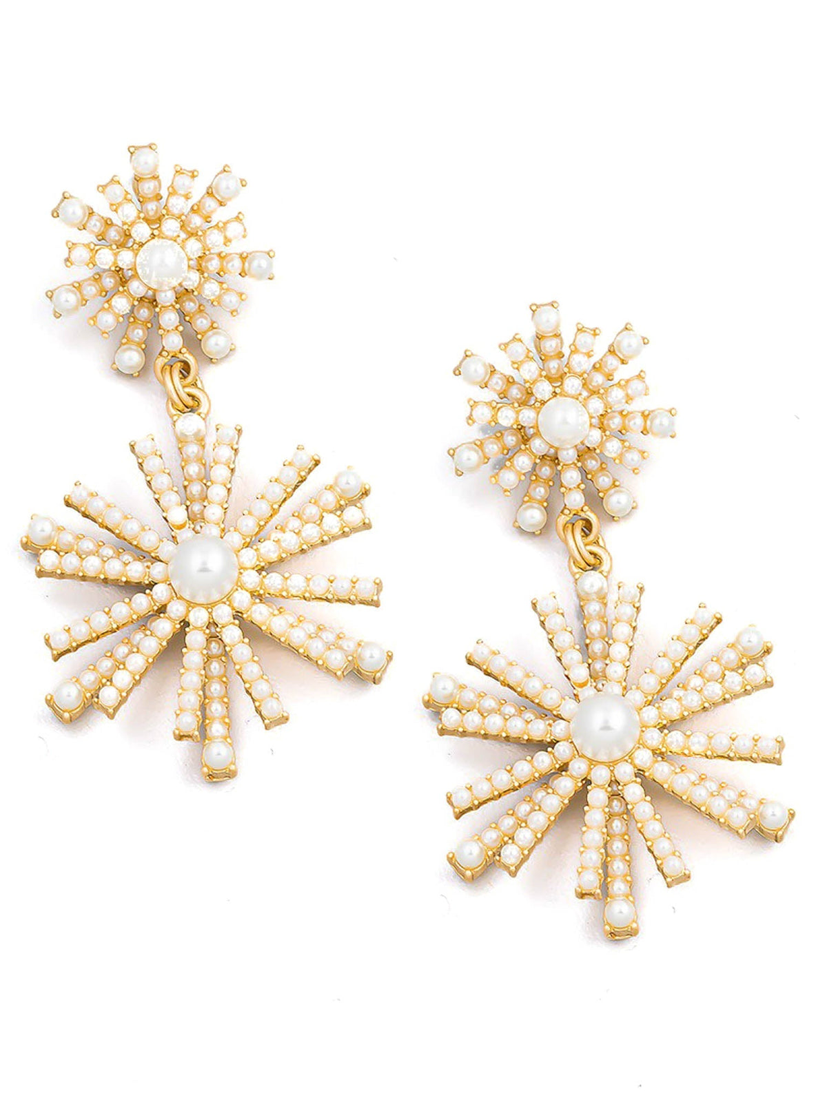 Pearl Firework Drop Earrings