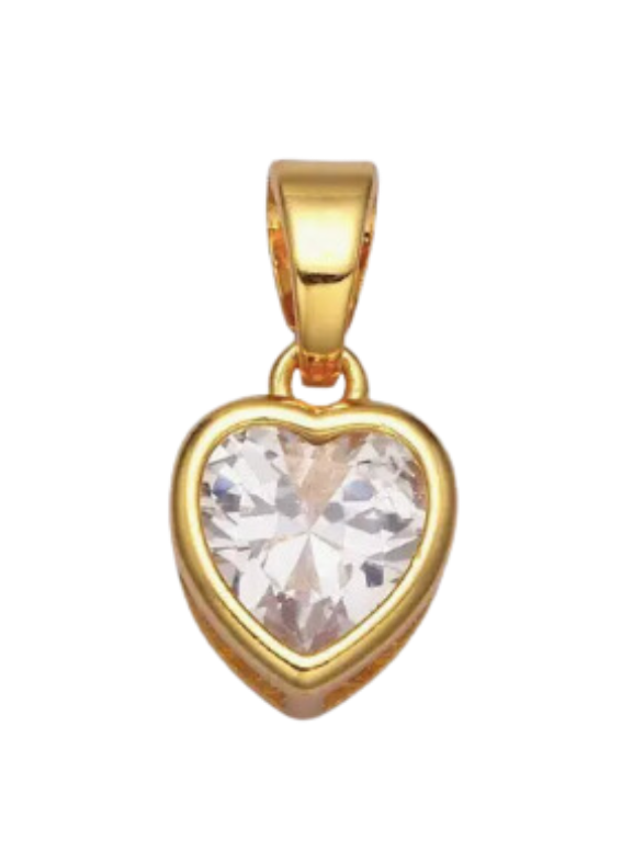 Stone Heart Charm