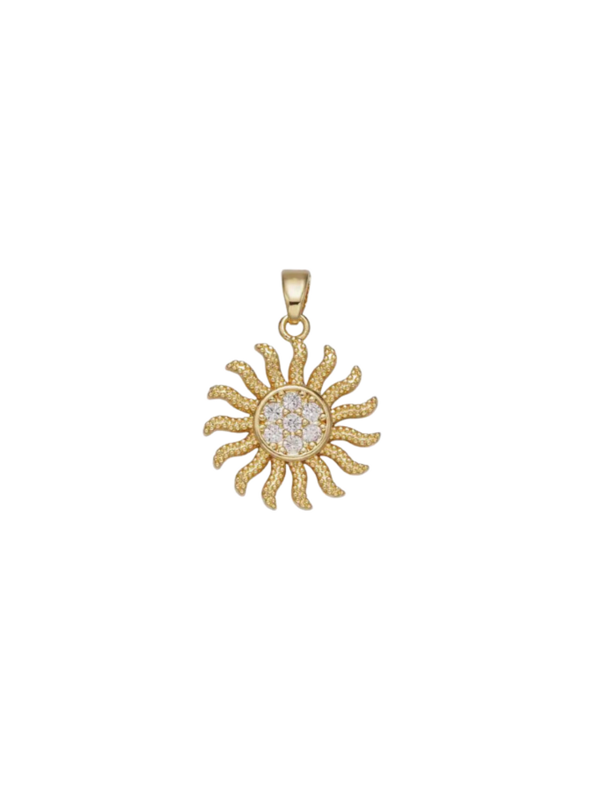 Stone Sun Charm