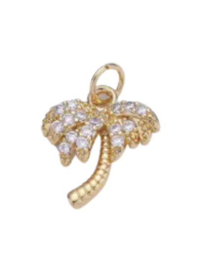 Stone Palm Tree Charm