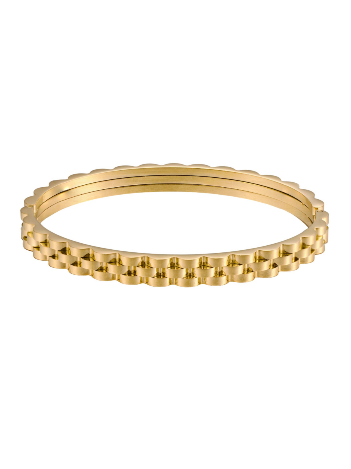 Metal Link Bangle Bracelet