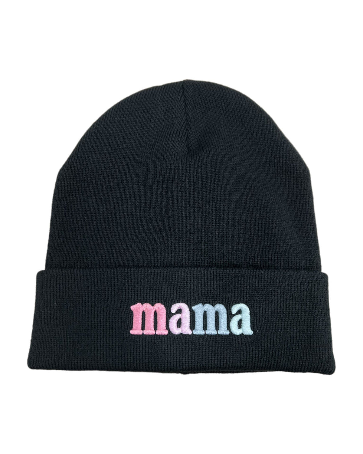 Mama Black Beanie