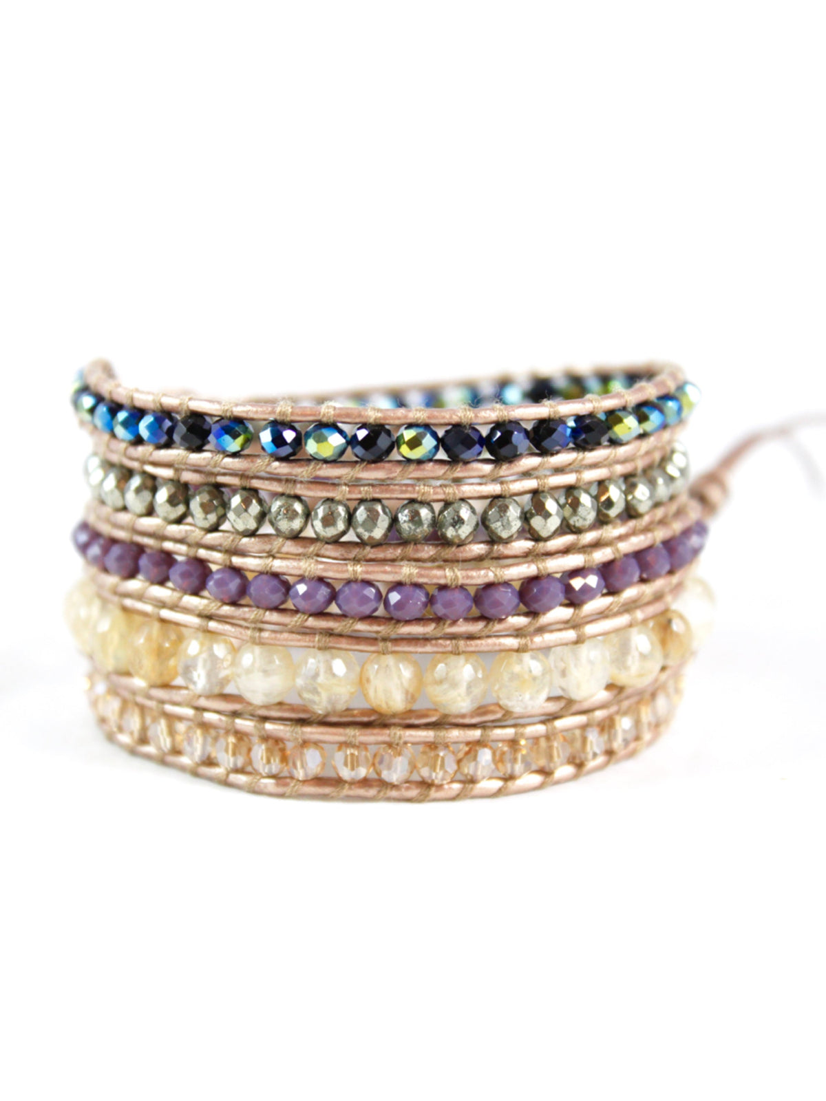 Pluto Leather Wrap Bracelet